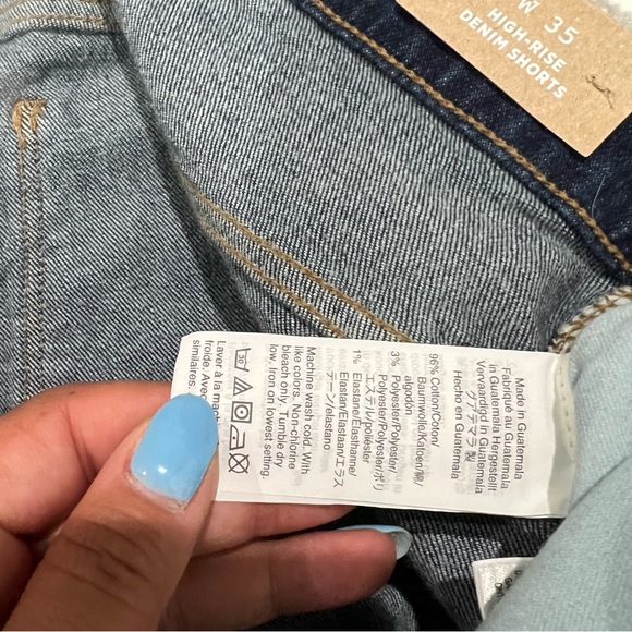 Madewell Curvy High-Rise Denim Shorts in Canterdale Wash Size 20 (W35) - Picture 6 of 13